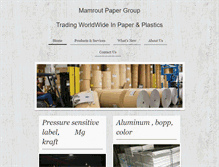 Tablet Screenshot of mamroutpapergroup.com